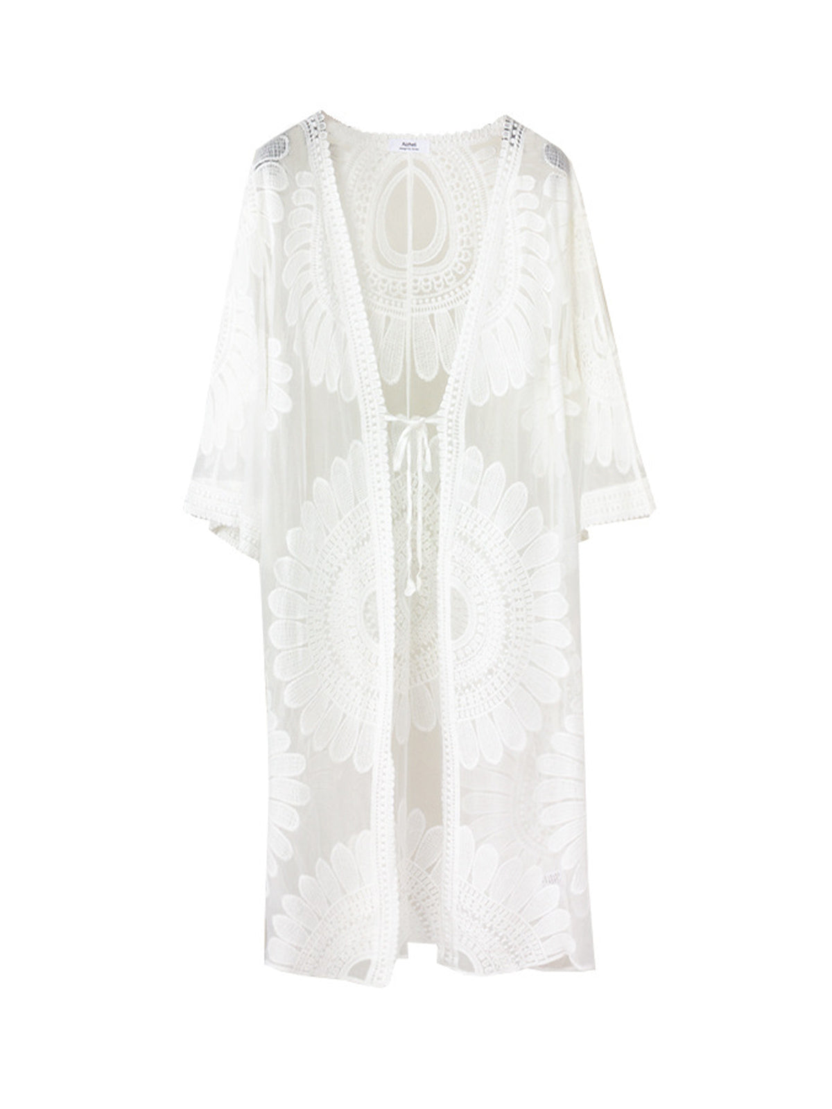 Lace Embroidered Bikini Cover-up