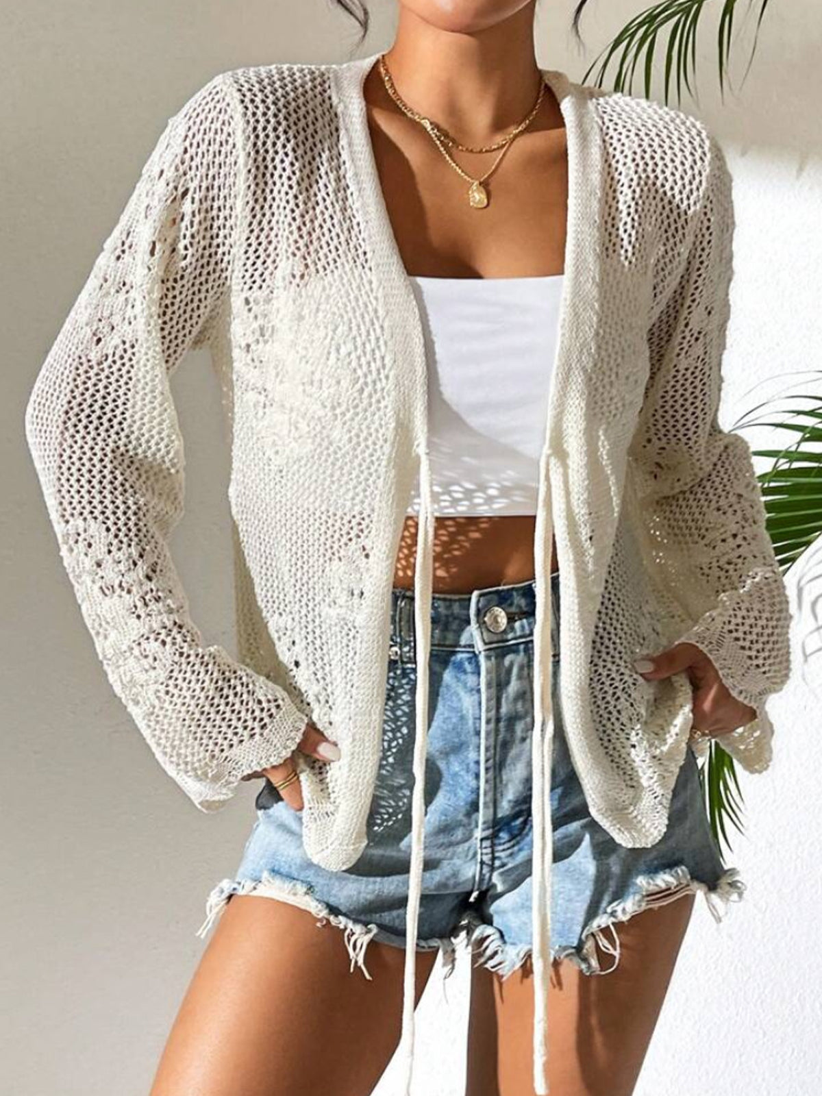Hollow Out Bikini Cover-Up
