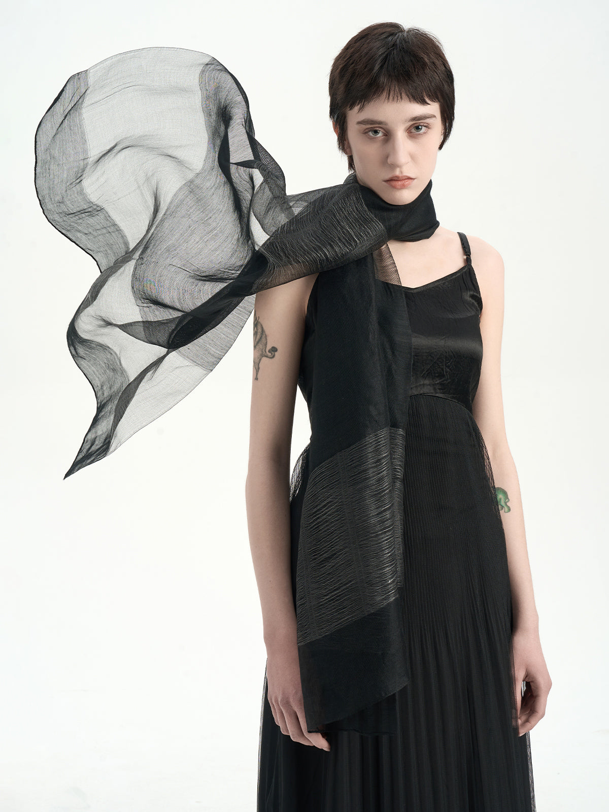 Beach Silk Wool Shawl Scarf