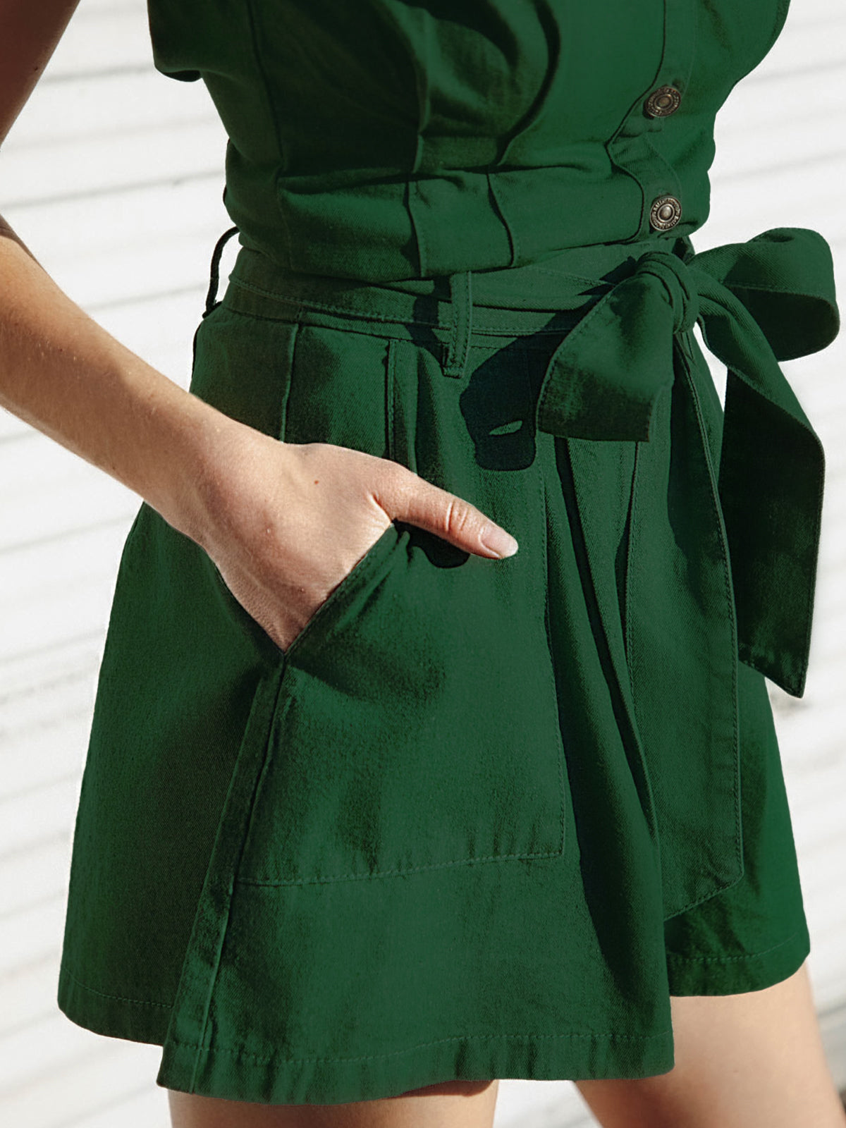 Bow Tie Hight Waist Shorts