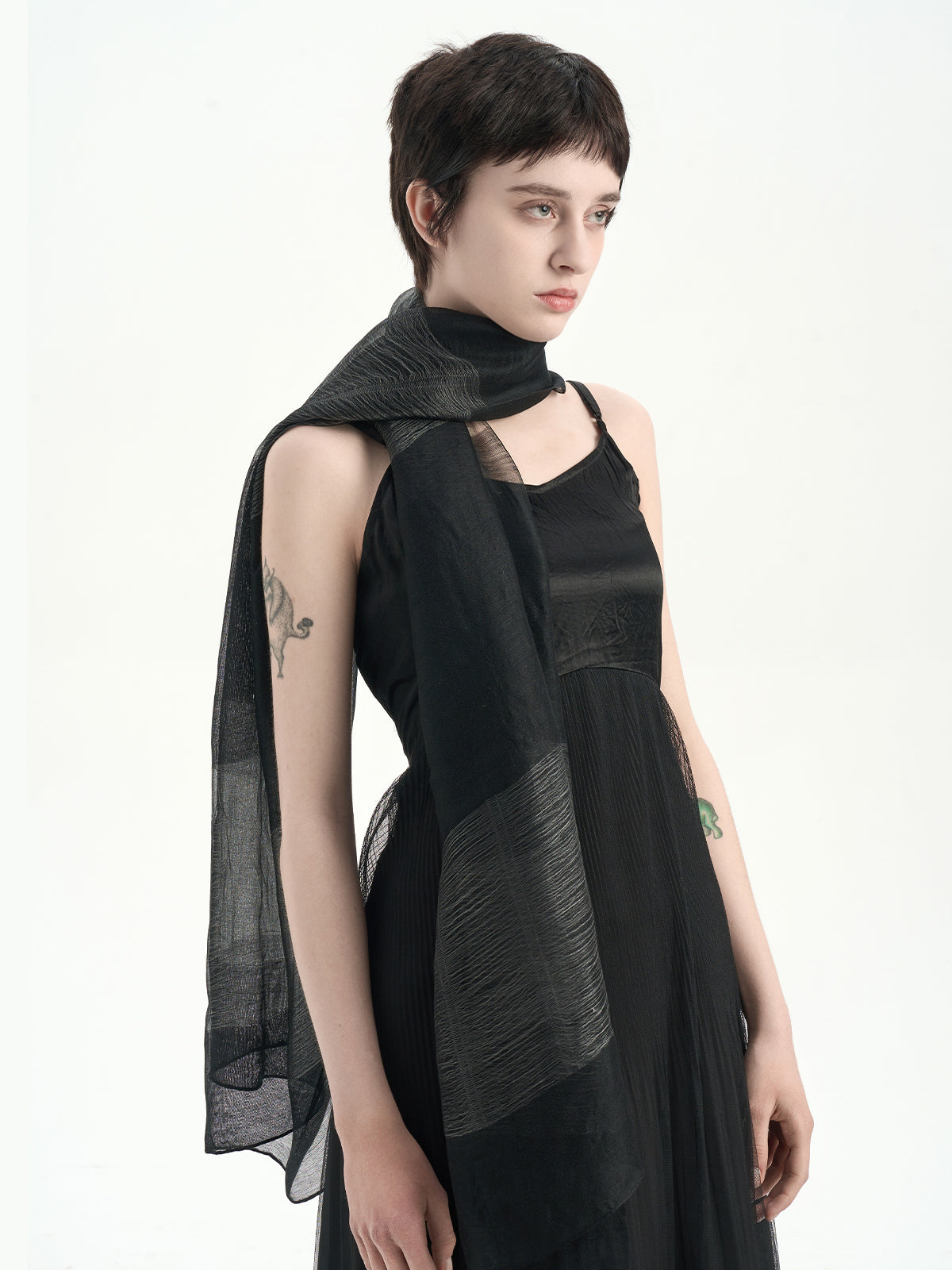 Beach Silk Wool Shawl Scarf