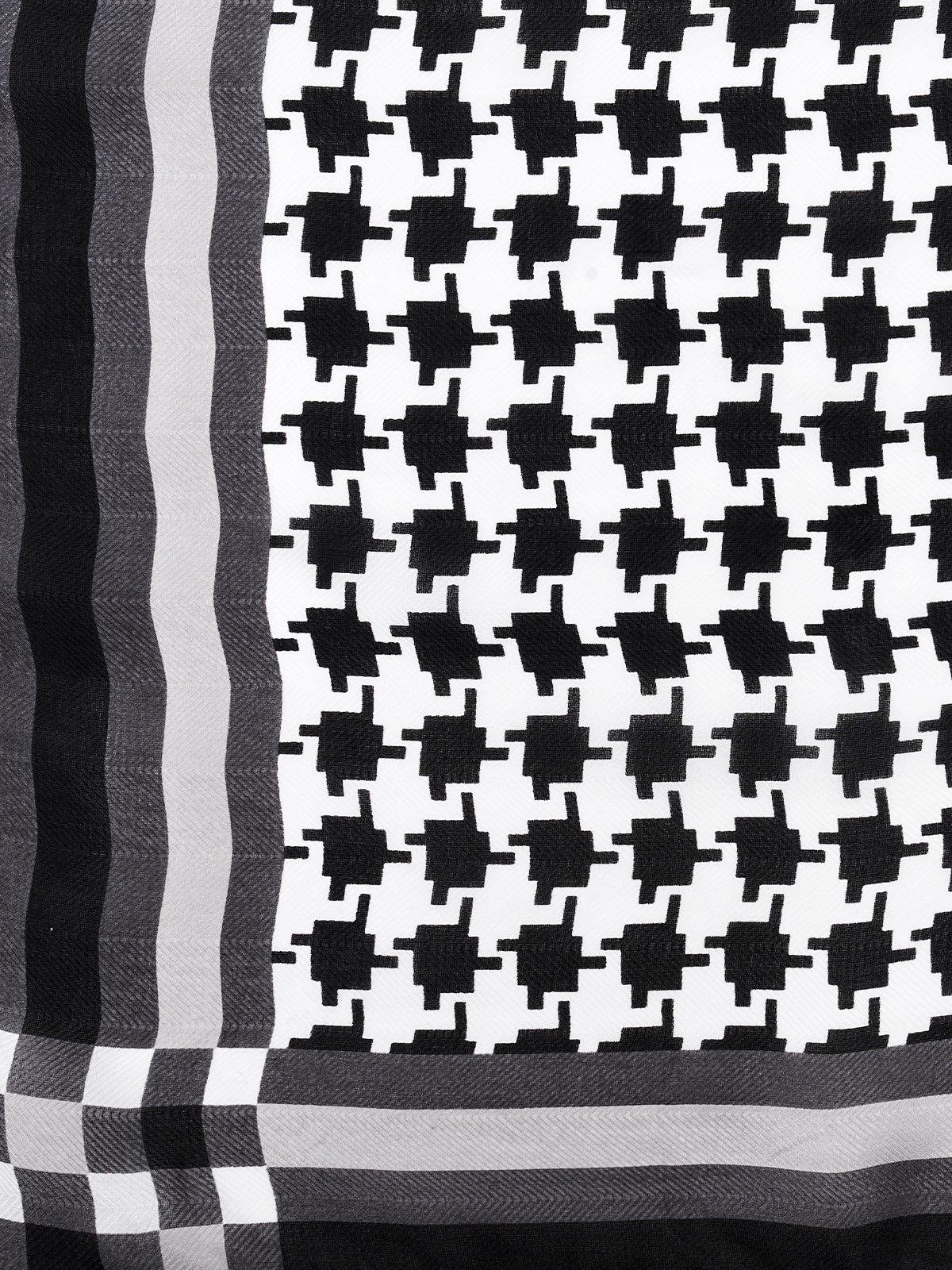 Plaid Silk Shawl Scarf