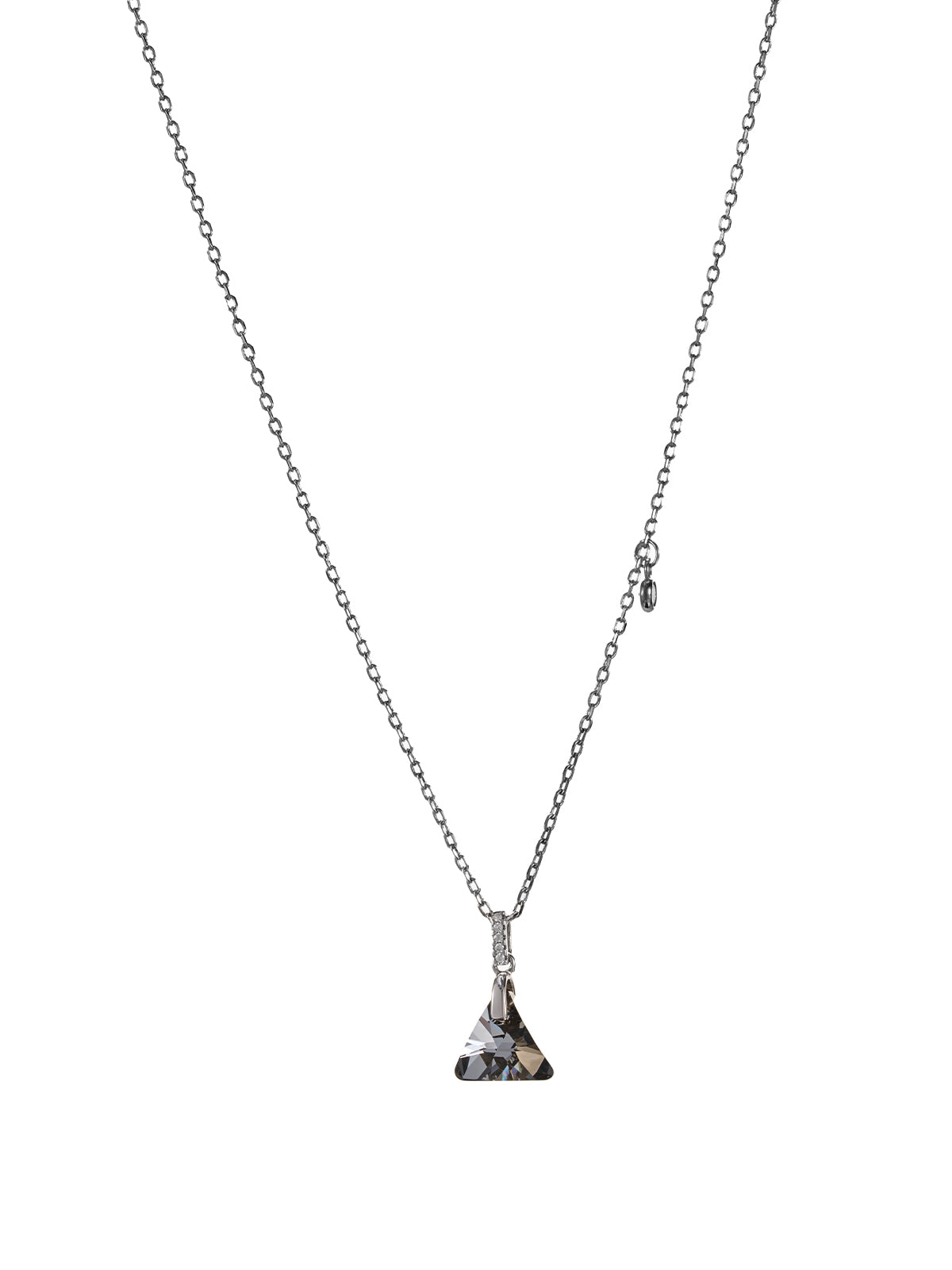 Geometric Crystal Pendant Necklace