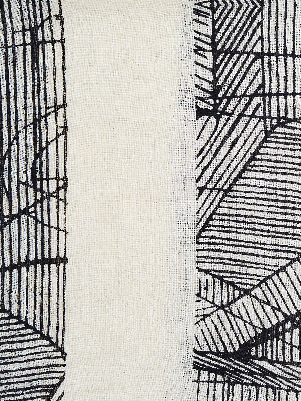 Stripe Print Silk Scarf
