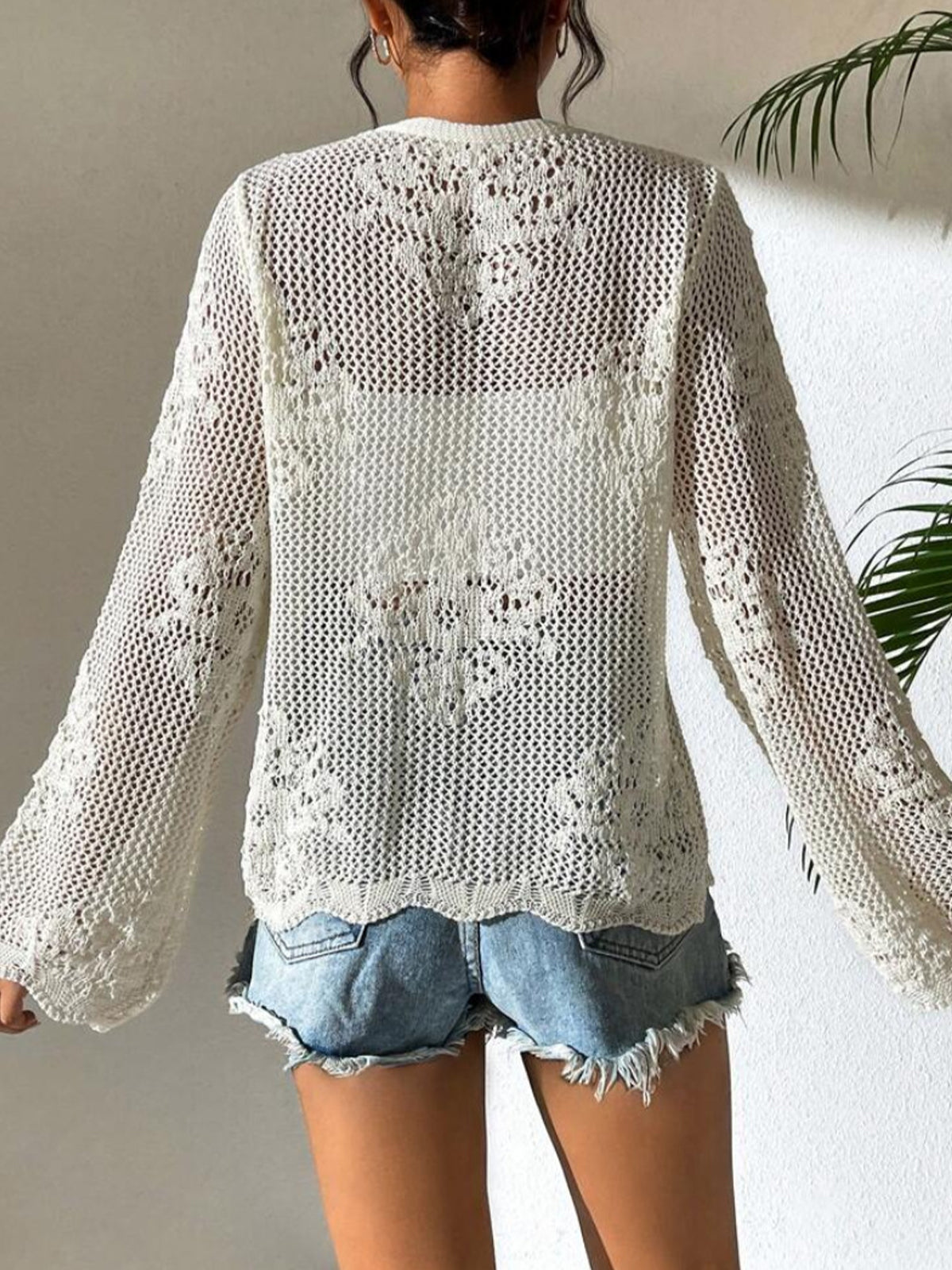 Hollow Out Bikini Cover-Up