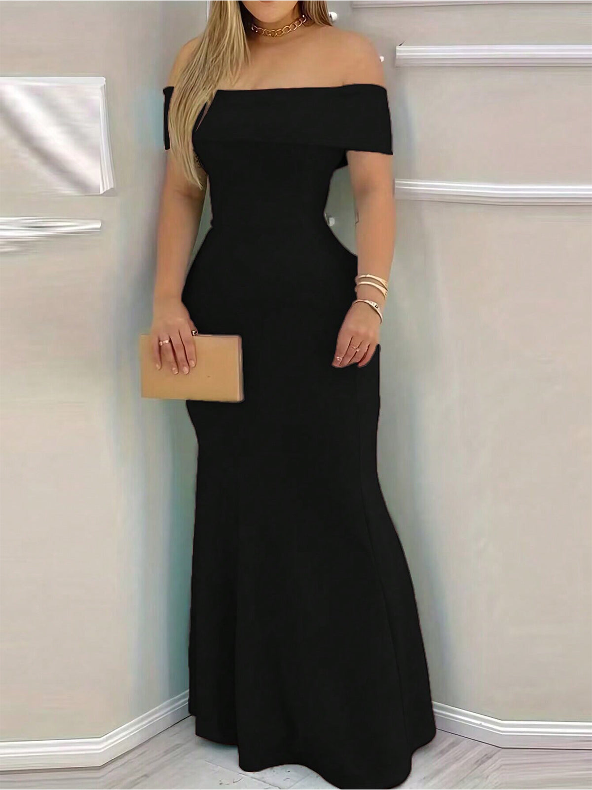 High Waist Slim Dress