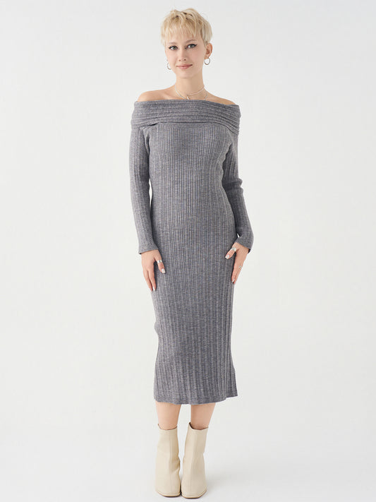 Off  The Shoulder Knit  Dress