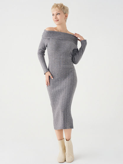 Off  The Shoulder Knit  Dress