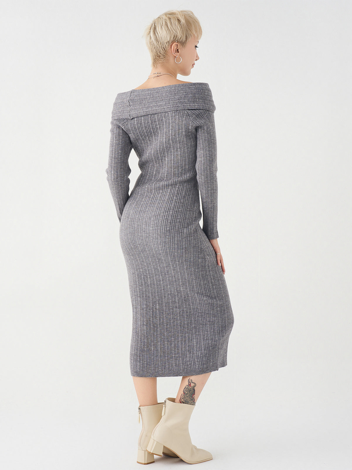 Off  The Shoulder Knit  Dress