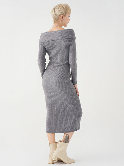Off  The Shoulder Knit  Dress