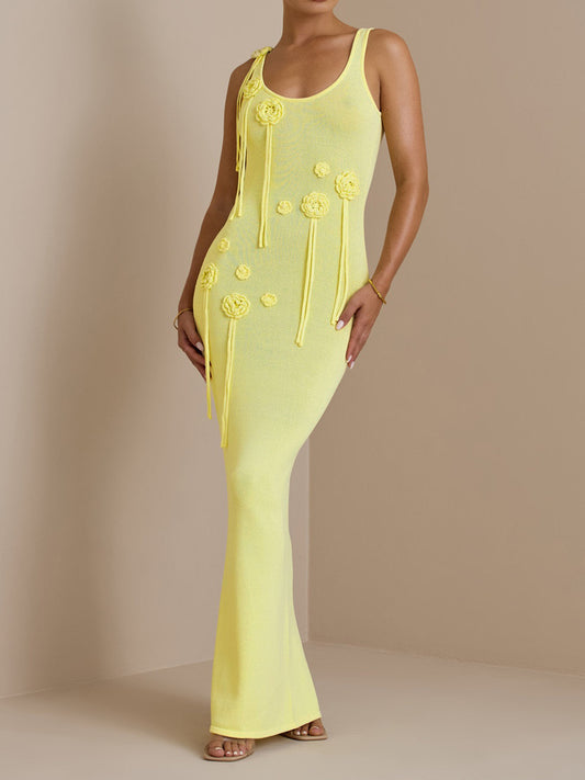 3D Flower Knit Cover-up