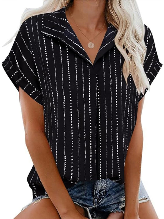 Stripe Short Sleeve Shirts
