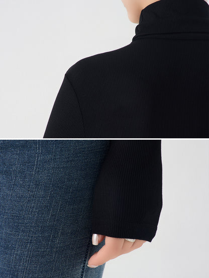 Mid-neck Tight T-shirt