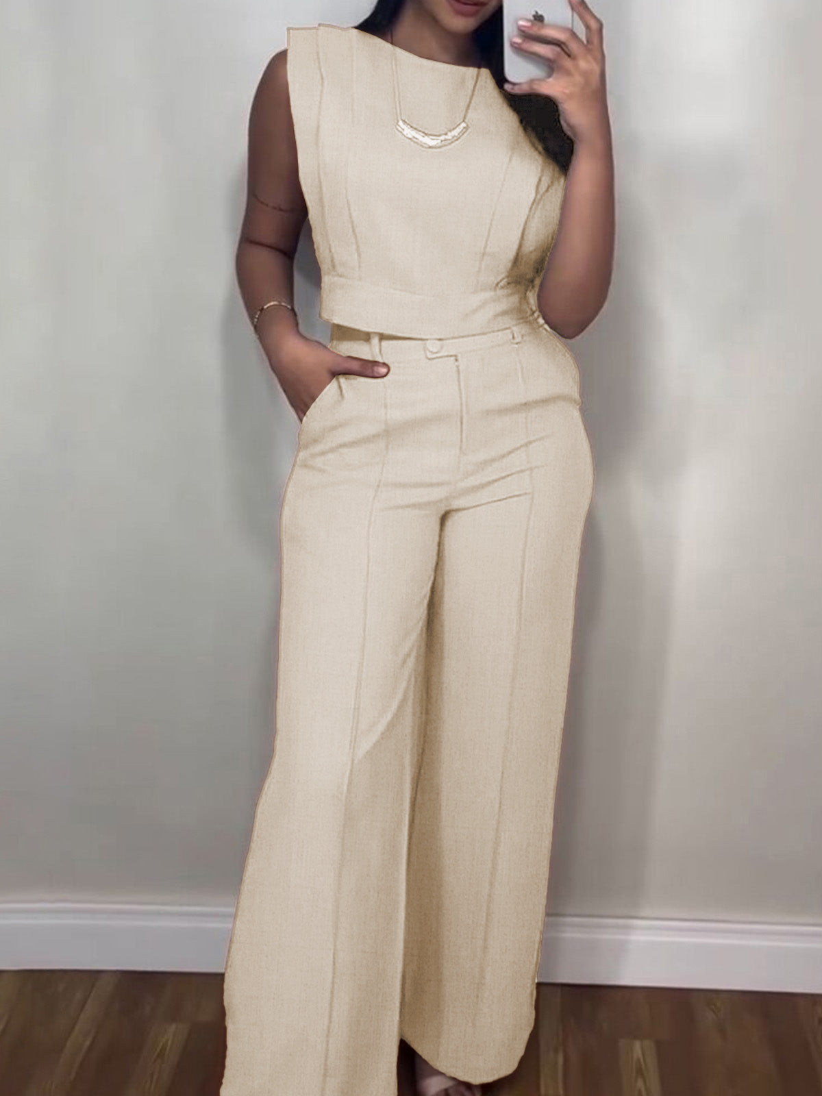 Tank & Wide Leg Pants Set