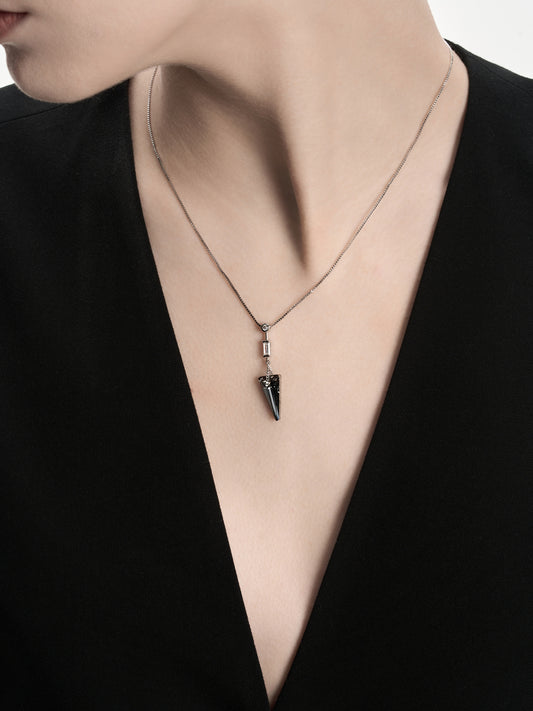 Arrow Triangle Crystal Necklace