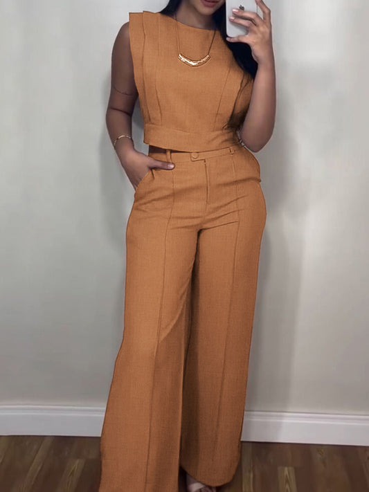 Tank & Wide Leg Pants Set