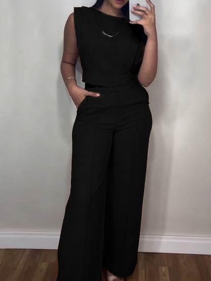 Tank & Wide Leg Pants Set