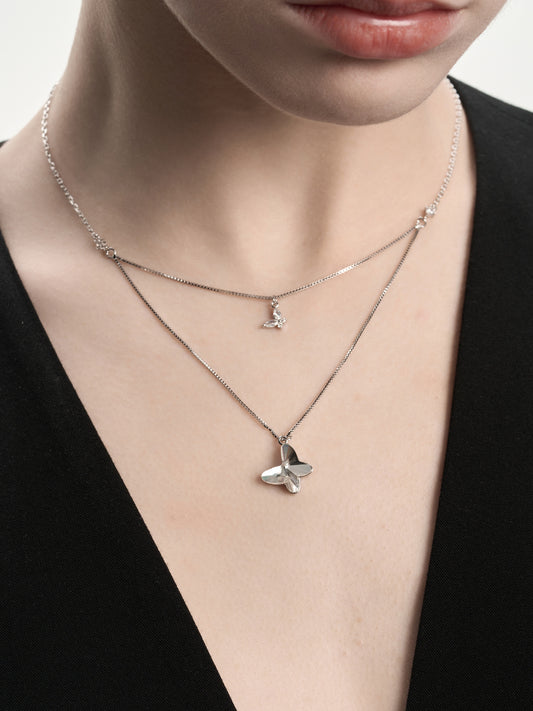 Butterfly Double Necklace