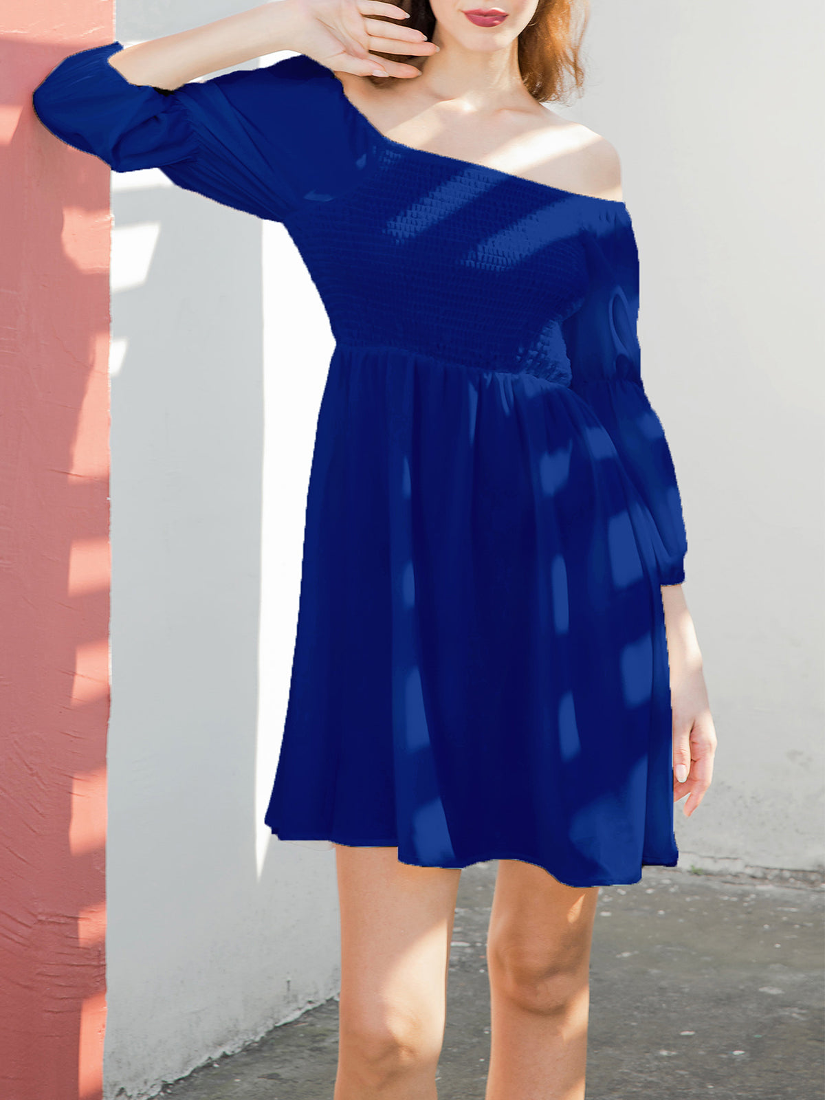 Off Shoulder Square Neck Dress
