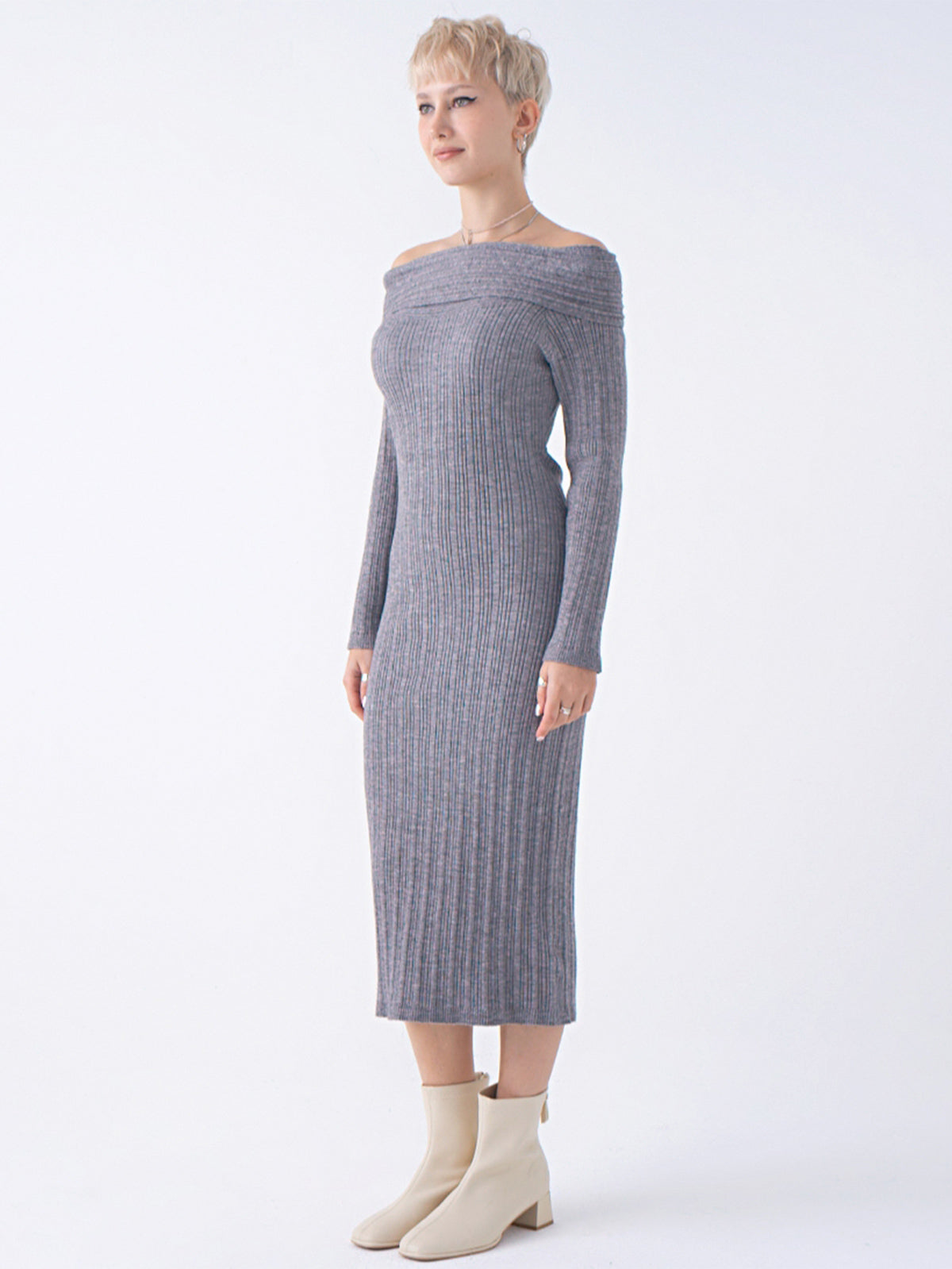Off  The Shoulder Knit  Dress