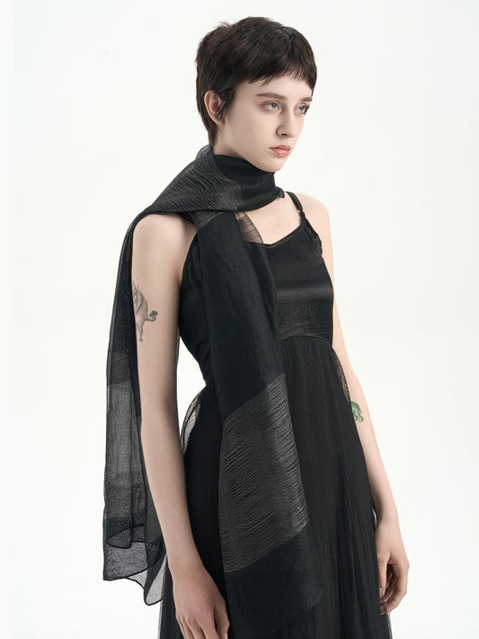 Beach Silk Wool Shawl Scarf
