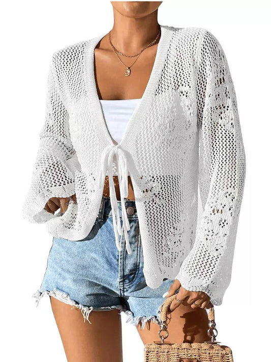Hollow Out Bikini Cover-Up