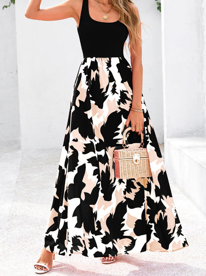 Square Neck Floral Tank Dress