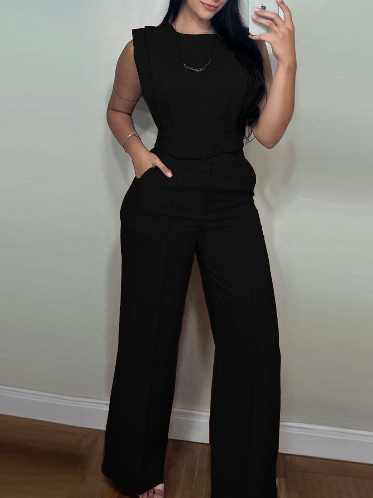Tank & Wide Leg Pants Set