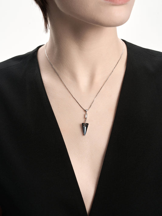 Arrow Triangle Crystal Necklace