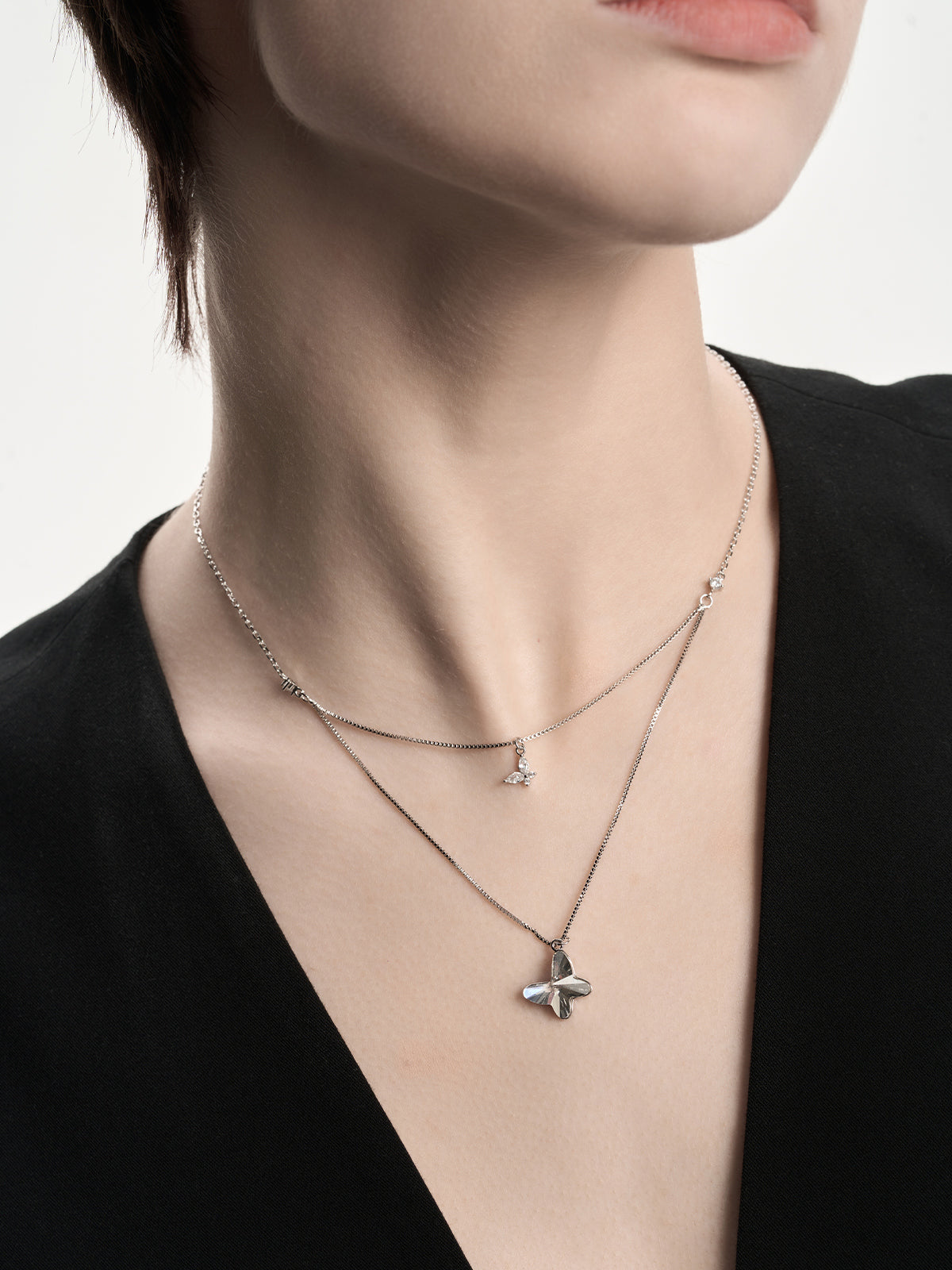Butterfly Double Necklace