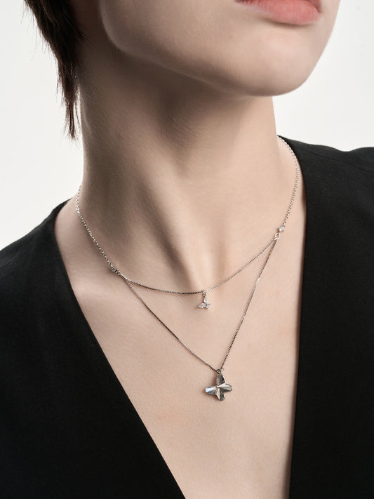 Butterfly Double Necklace