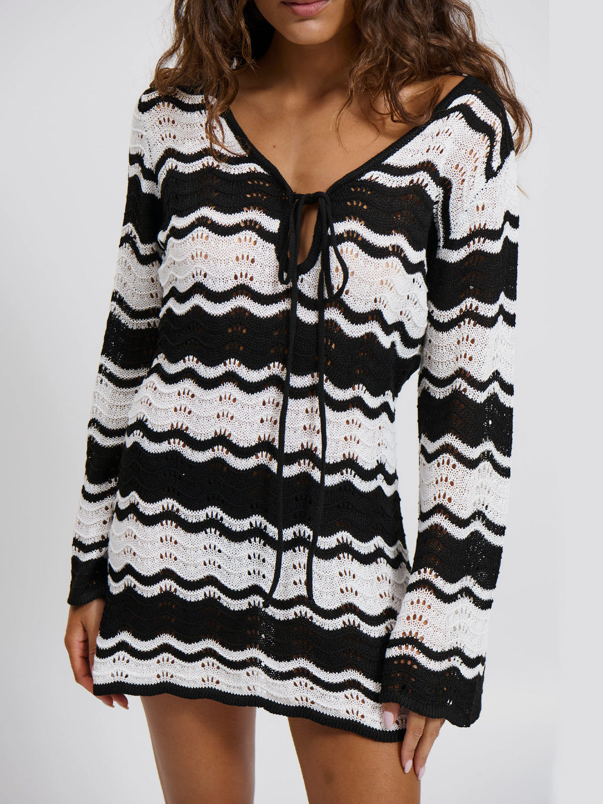Plunging Neck Strappy Cover-up