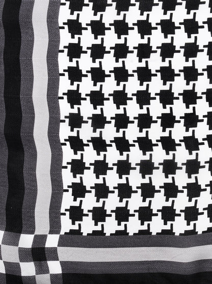 Plaid Silk Shawl Scarf