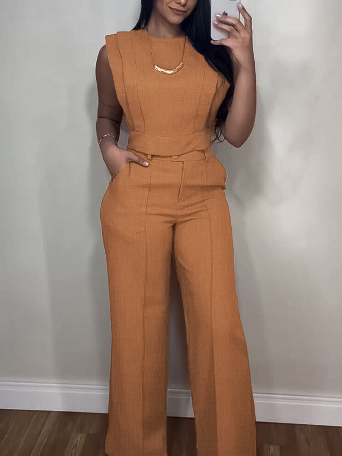 Tank & Wide Leg Pants Set