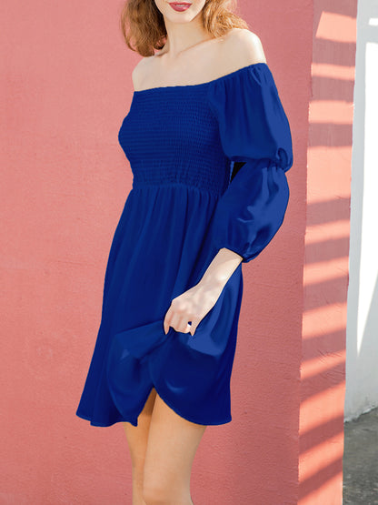 Off Shoulder Square Neck Dress