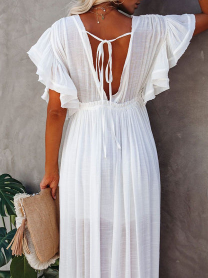 Drawstring Beach Cover-up