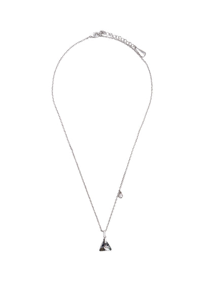 Geometric Crystal Pendant Necklace
