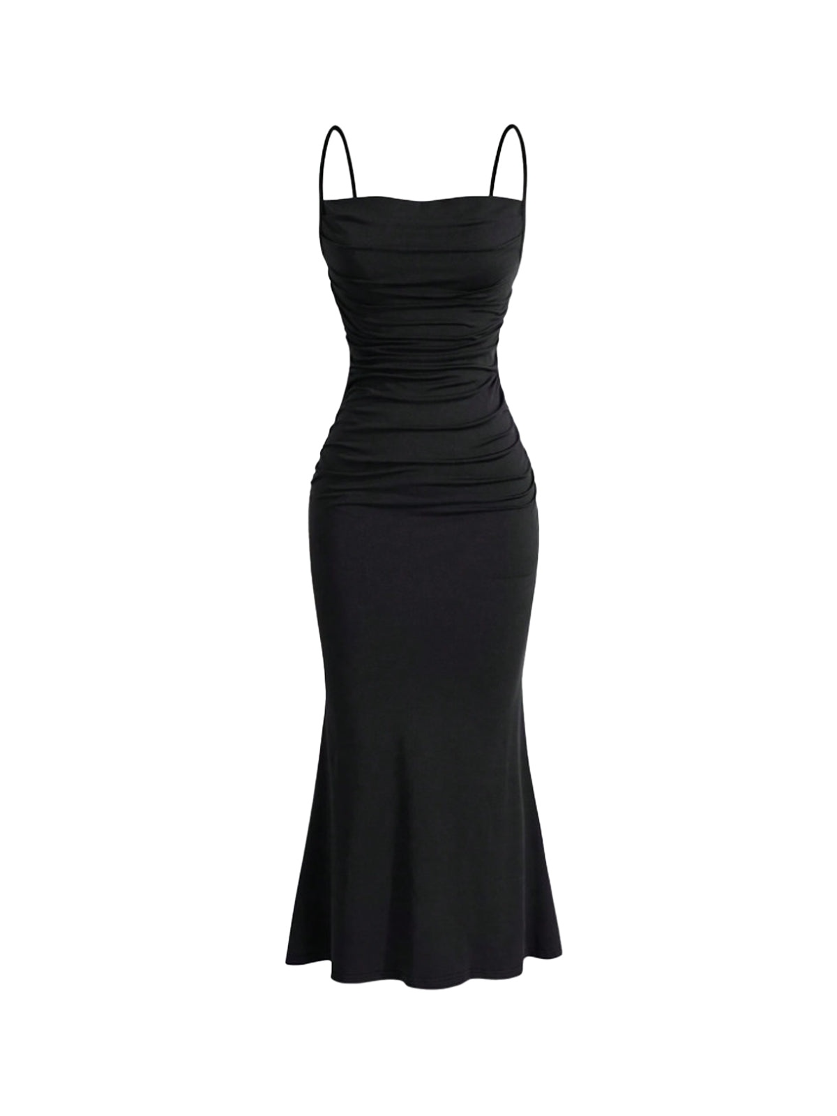 Spaghetti Straps Pleated Dress