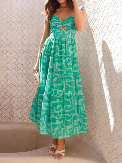 Ruffle Smocked Tiered Dress