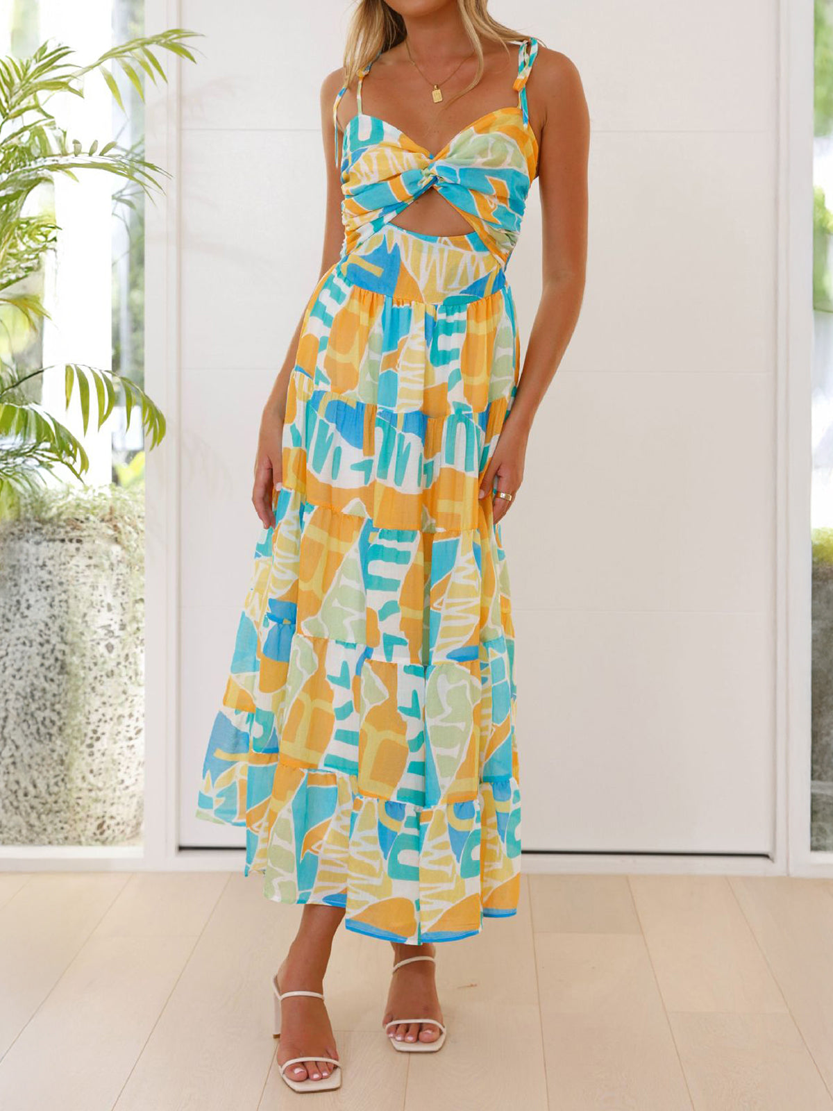 Ruffle Smocked Tiered Dress