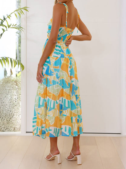 Ruffle Smocked Tiered Dress