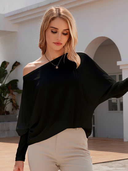 Solid Dolman Sleeve T-Shirt