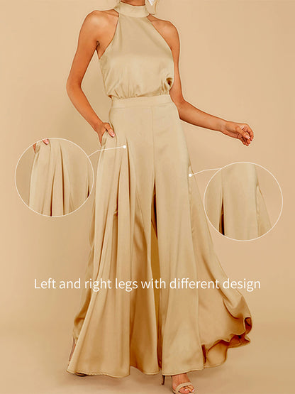 Sleeveless Strapless High Waisted Jumpsuit