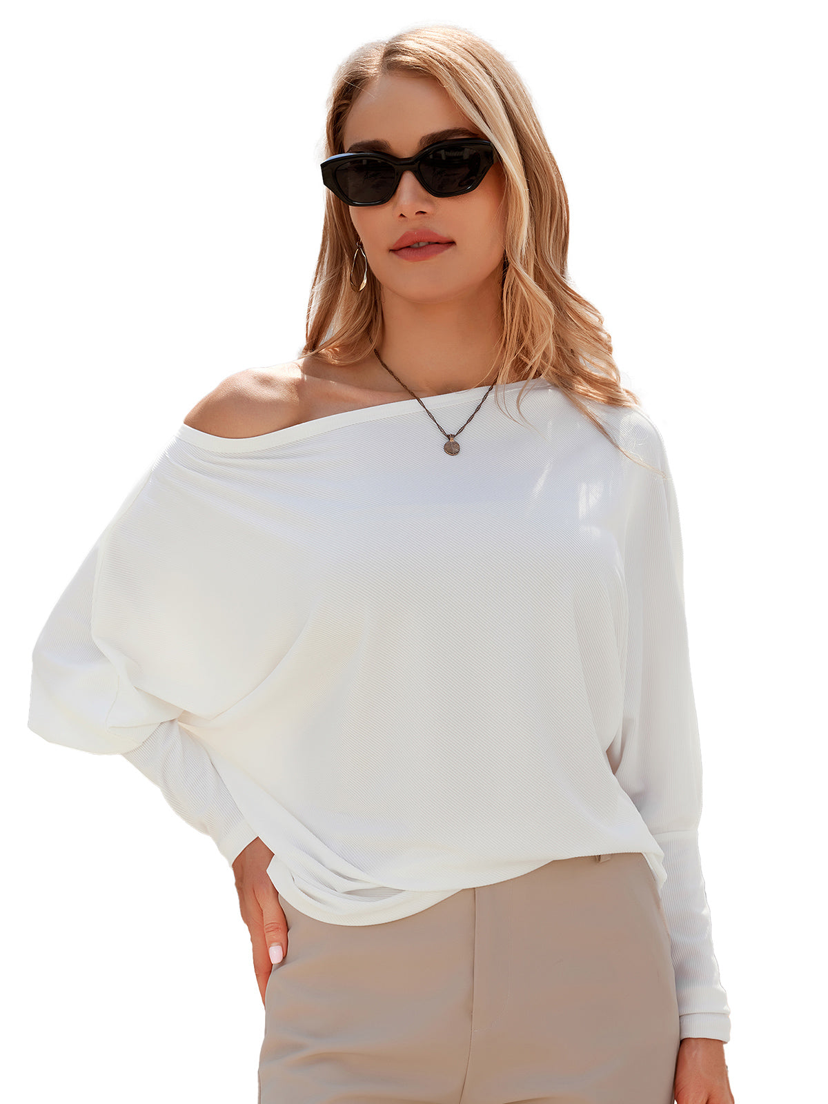 Solid Dolman Sleeve T-Shirt